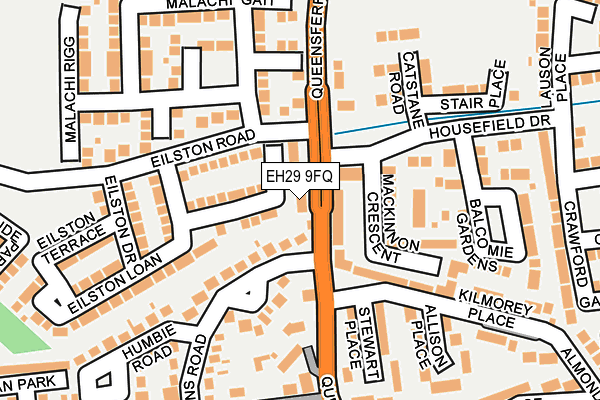 EH29 9FQ map - OS OpenMap – Local (Ordnance Survey)