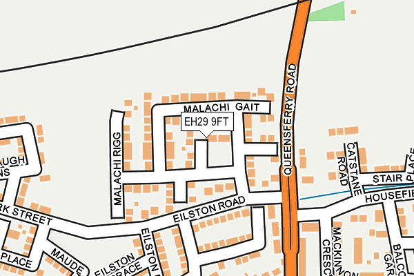 EH29 9FT map - OS OpenMap – Local (Ordnance Survey)