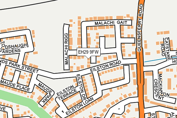 EH29 9FW map - OS OpenMap – Local (Ordnance Survey)