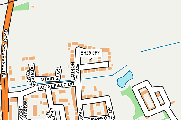 EH29 9FY map - OS OpenMap – Local (Ordnance Survey)