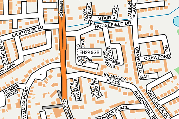 EH29 9GB map - OS OpenMap – Local (Ordnance Survey)