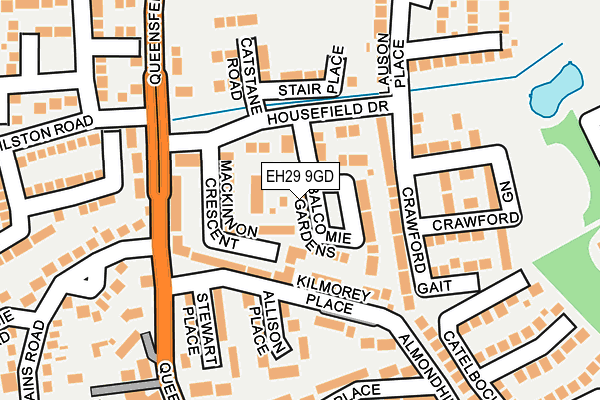 EH29 9GD map - OS OpenMap – Local (Ordnance Survey)
