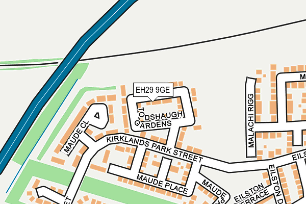 EH29 9GE map - OS OpenMap – Local (Ordnance Survey)