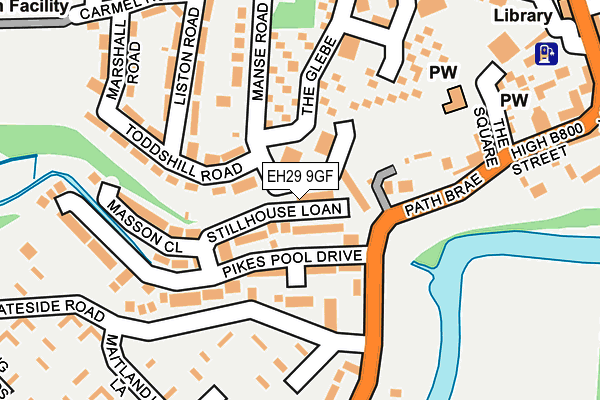 EH29 9GF map - OS OpenMap – Local (Ordnance Survey)