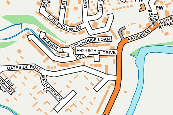 EH29 9GH map - OS OpenMap – Local (Ordnance Survey)