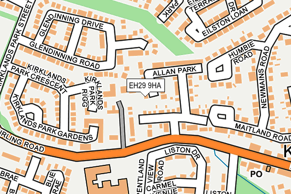 EH29 9HA map - OS OpenMap – Local (Ordnance Survey)