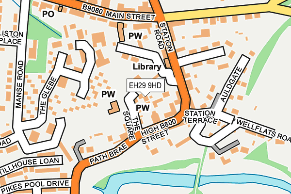 EH29 9HD map - OS OpenMap – Local (Ordnance Survey)