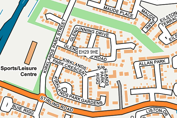 EH29 9HE map - OS OpenMap – Local (Ordnance Survey)