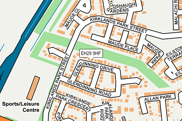 EH29 9HF map - OS OpenMap – Local (Ordnance Survey)