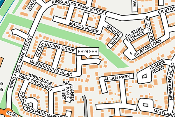 EH29 9HH map - OS OpenMap – Local (Ordnance Survey)