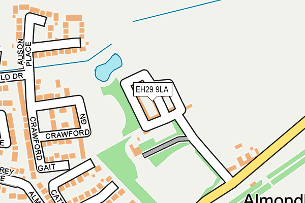 EH29 9LA map - OS OpenMap – Local (Ordnance Survey)