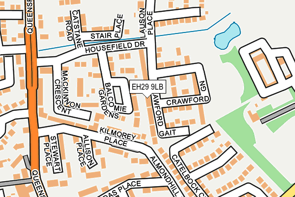 EH29 9LB map - OS OpenMap – Local (Ordnance Survey)
