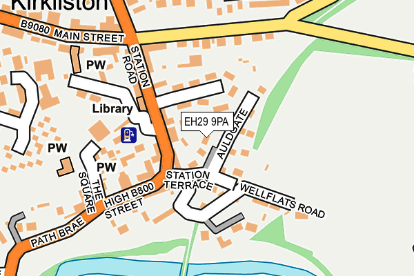 EH29 9PA map - OS OpenMap – Local (Ordnance Survey)