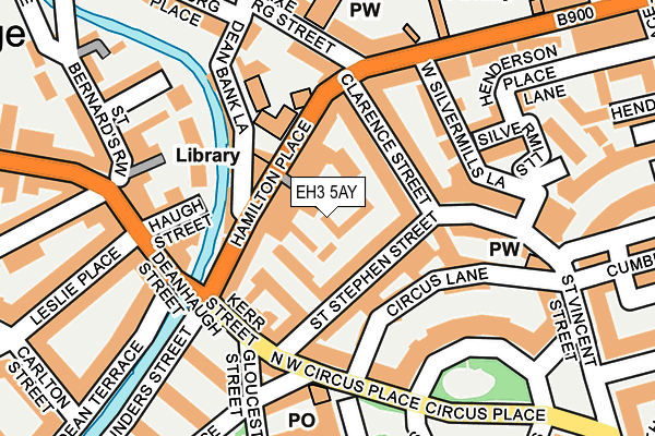 EH3 5AY map - OS OpenMap – Local (Ordnance Survey)