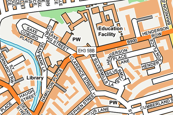 EH3 5BB map - OS OpenMap – Local (Ordnance Survey)