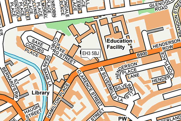 EH3 5BJ map - OS OpenMap – Local (Ordnance Survey)