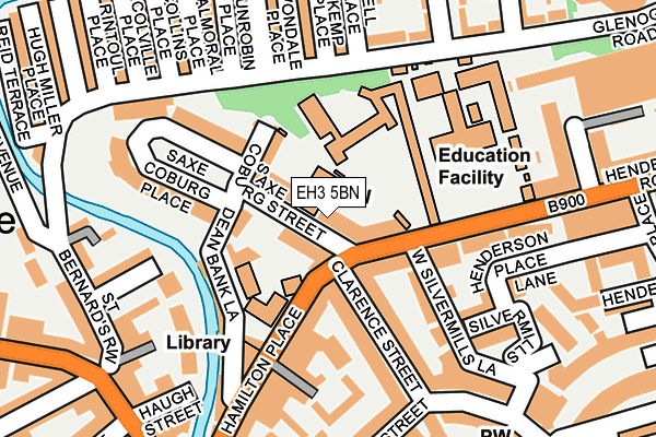 EH3 5BN map - OS OpenMap – Local (Ordnance Survey)