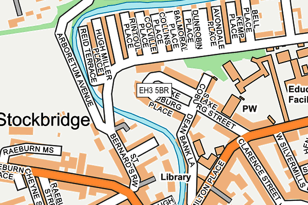 EH3 5BR map - OS OpenMap – Local (Ordnance Survey)