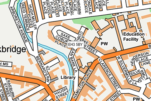 EH3 5BY map - OS OpenMap – Local (Ordnance Survey)