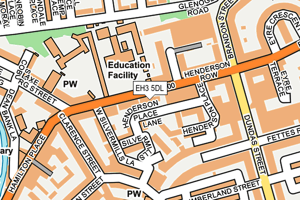 EH3 5DL map - OS OpenMap – Local (Ordnance Survey)