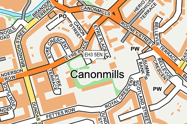 EH3 5EN map - OS OpenMap – Local (Ordnance Survey)