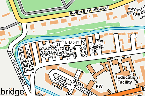 EH3 5HY map - OS OpenMap – Local (Ordnance Survey)