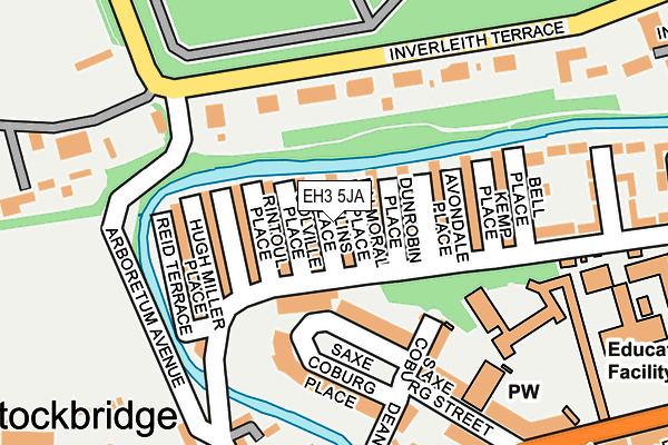 EH3 5JA map - OS OpenMap – Local (Ordnance Survey)