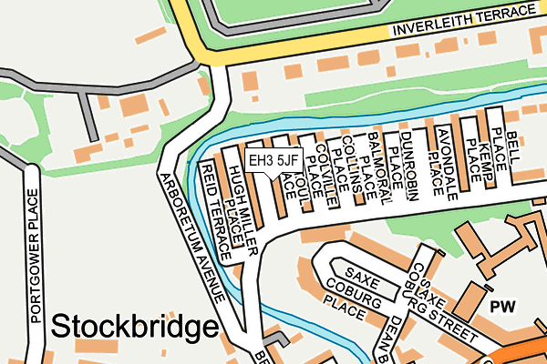 EH3 5JF map - OS OpenMap – Local (Ordnance Survey)