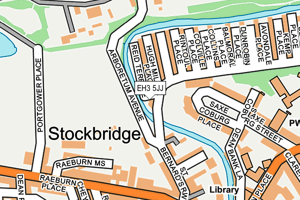 EH3 5JJ map - OS OpenMap – Local (Ordnance Survey)