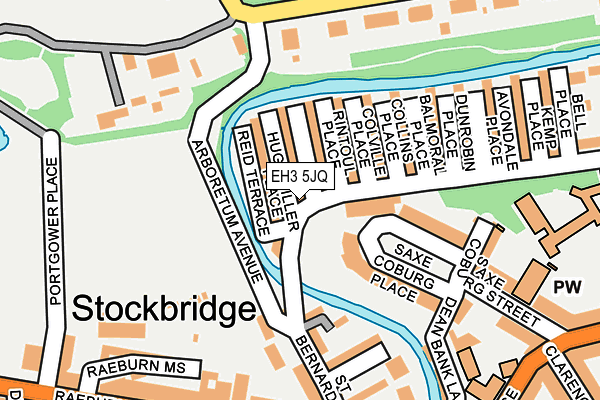 EH3 5JQ map - OS OpenMap – Local (Ordnance Survey)