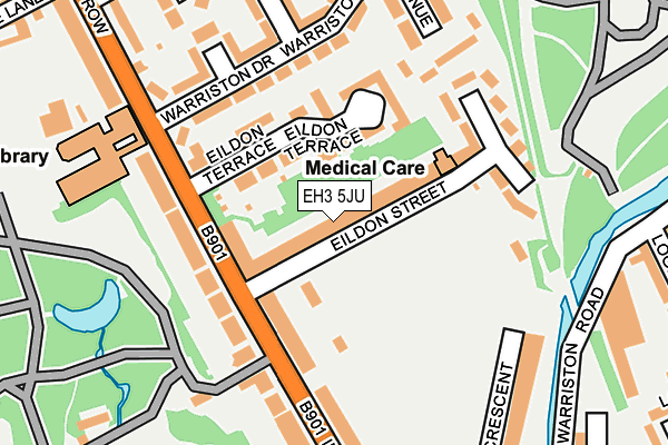 EH3 5JU map - OS OpenMap – Local (Ordnance Survey)