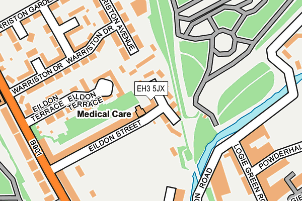 EH3 5JX map - OS OpenMap – Local (Ordnance Survey)
