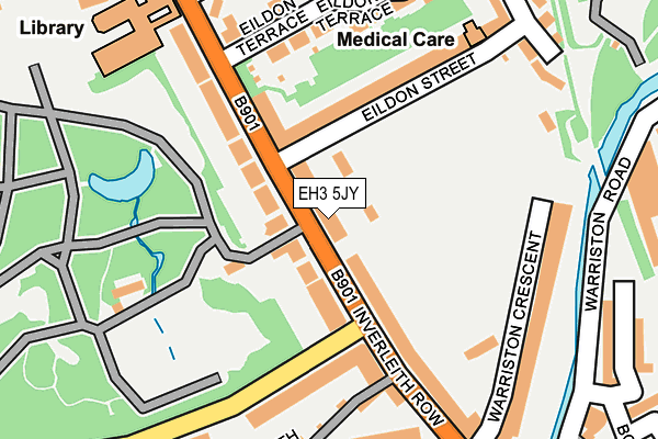 EH3 5JY map - OS OpenMap – Local (Ordnance Survey)