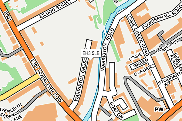 EH3 5LB map - OS OpenMap – Local (Ordnance Survey)