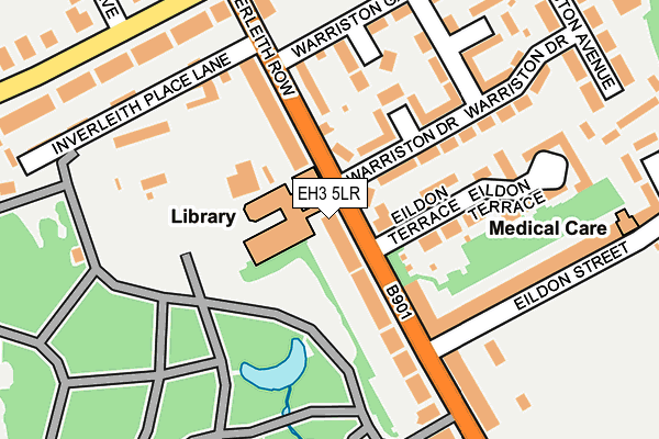 EH3 5LR map - OS OpenMap – Local (Ordnance Survey)