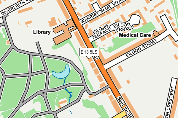 EH3 5LS map - OS OpenMap – Local (Ordnance Survey)