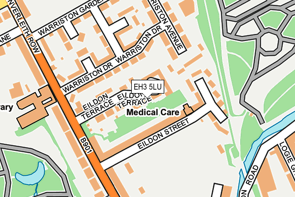EH3 5LU map - OS OpenMap – Local (Ordnance Survey)