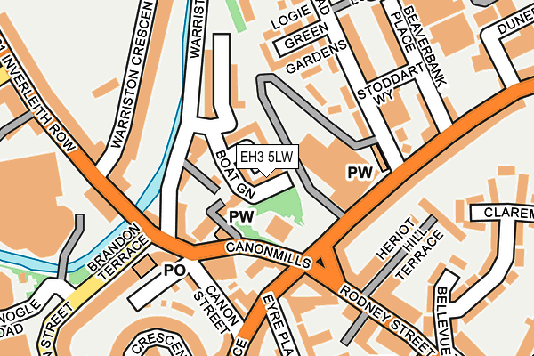 EH3 5LW map - OS OpenMap – Local (Ordnance Survey)