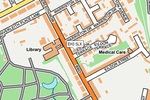 EH3 5LX map - OS OpenMap – Local (Ordnance Survey)