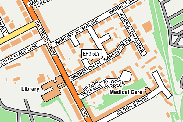 EH3 5LY map - OS OpenMap – Local (Ordnance Survey)