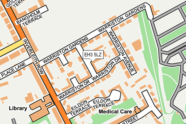 EH3 5LZ map - OS OpenMap – Local (Ordnance Survey)