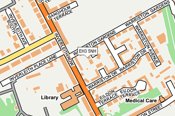 EH3 5NH map - OS OpenMap – Local (Ordnance Survey)