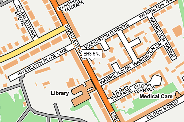 EH3 5NJ map - OS OpenMap – Local (Ordnance Survey)
