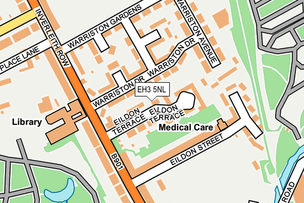 EH3 5NL map - OS OpenMap – Local (Ordnance Survey)