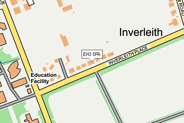 EH3 5PA map - OS OpenMap – Local (Ordnance Survey)