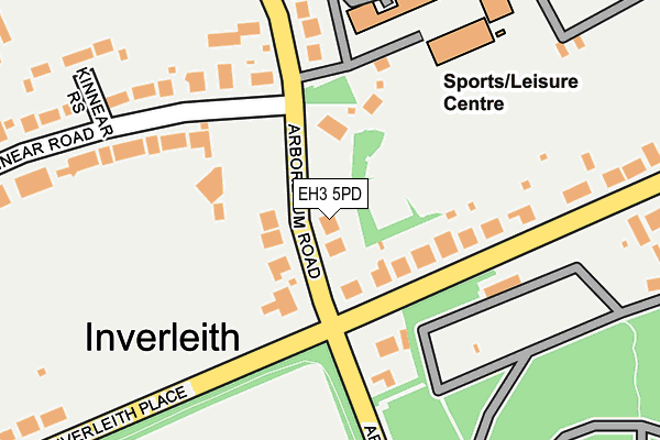 EH3 5PD map - OS OpenMap – Local (Ordnance Survey)