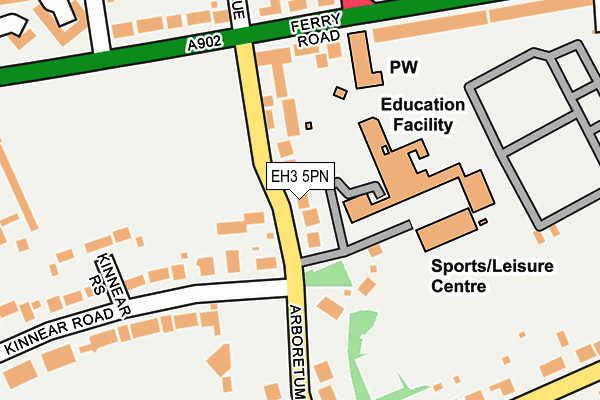 EH3 5PN map - OS OpenMap – Local (Ordnance Survey)