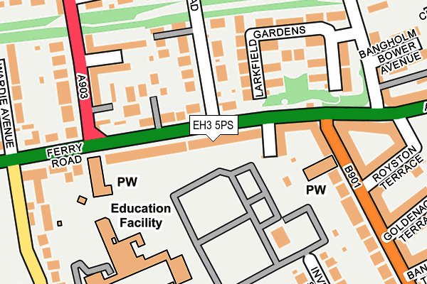 EH3 5PS map - OS OpenMap – Local (Ordnance Survey)