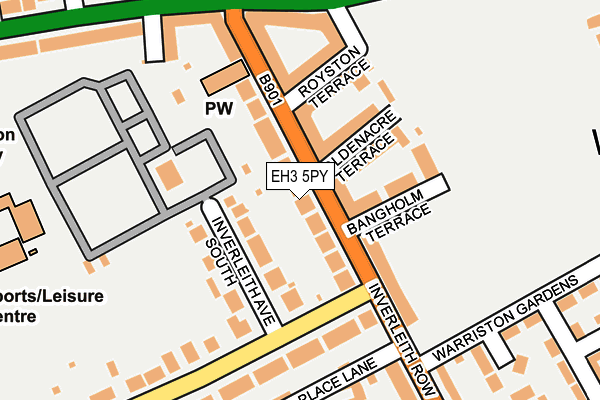 EH3 5PY map - OS OpenMap – Local (Ordnance Survey)