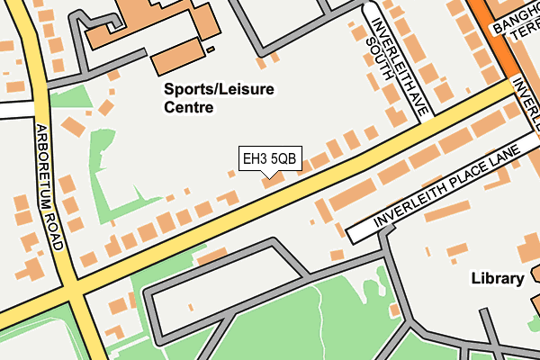 EH3 5QB map - OS OpenMap – Local (Ordnance Survey)